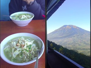 Wow! Warung Soto Ini Punya Panorama 5 Gunung Cantik di Pulau Jawa