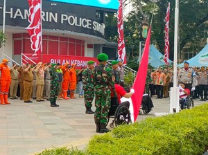 Bulan Kebangsaan, Tiga Pilar Kota Jakpus Gelar Upacara Bendera di Bundaran HI