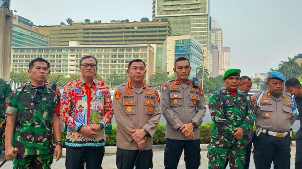 Bulan Kebangsaan, Tiga Pilar Kota Jakpus Gelar Upacara Bendera di Bundaran HI