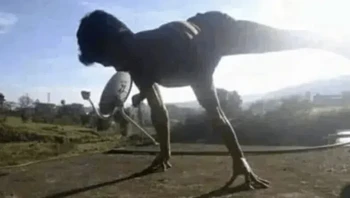 Seperti penampakan T-Rex Foto: Reddit