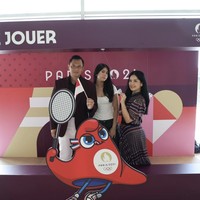 Saya datang untuk memberi support kepada seluruh atlet Indonesia yang tengah membawa Merah Putih dan ingin mengharumkan nama bangsa kancah dunia! tulis AHY di Instagram, Kamis (1/8/2024). (Foto: Instagram/@agusyudhoyono)