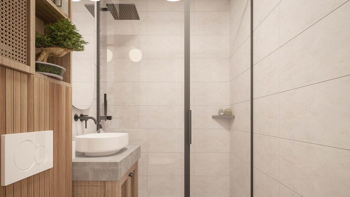 Ilustrasi kamar mandi