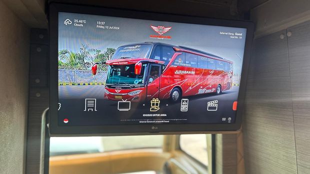 Interactive On-board Entertainment System di PO Juragan 99 Trans