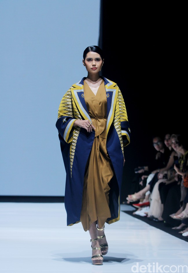 Inilah koleksi Eridani bertajuk Mae Muna di JF3 Fashion Festival 2024, bertempat di La Piazza Fashion Tent, Kelapa Gading, Jakarta [26/7/2024]. Foto: Mohammad Abduh/detikcom.