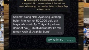 Ternyata sudah jadi yatim. Foto: X/mapuluh_