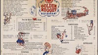 Gold Nugget Restaurant hadir sebagai restoran keluarga yang menyenangkan pada 1956 di Las Vegas, Amerika Serikat. Menu-menunya tampak cocok untuk disantap oleh anak-anak hingga orang dewasa. Foto: Messy Nessy