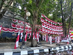 Jelang HUT RI, Penjual Bendera Merah Putih Mulai Menjamur di Palembang