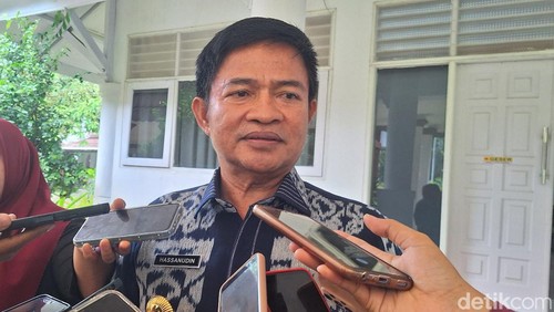 Pj Gubernur NTB Hassanudin saat di wawancarai di Pendopo Gubernur di Mataram, Jumat (2/8/2024).