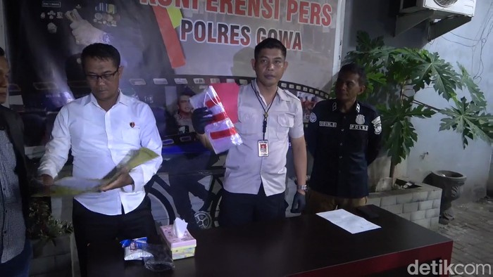 Polres Gowa merilis kasus remaja cabuli 3 bocah tetangganya.