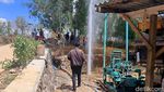 Penampakan Semburan Air Bercampur Gas Setinggi 20 Meter di Sampang
