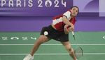 Potret Senangnya Gregoria Melaju ke 8 Besar Olimpiade 2024