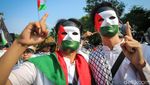 Aksi Solidaritas Bela Palestina di Depan Kedubes AS