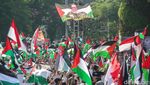 Aksi Solidaritas Bela Palestina di Depan Kedubes AS