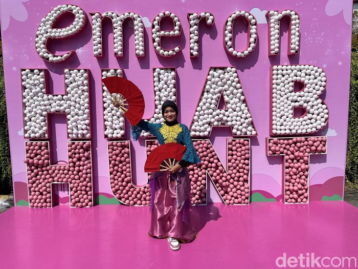 Foto suasana peserta yang mengikuti audisi Emeron Hijab Hunt 2024 di Solo Paragon Lifestyle Mall, Solo, Jawa Tengah.