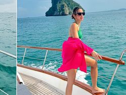 Serunya Liburan Nia Ramadhani dan Keluarga Naik Yacht