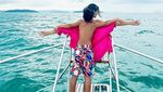 Serunya Liburan Nia Ramadhani dan Keluarga Naik Yacht