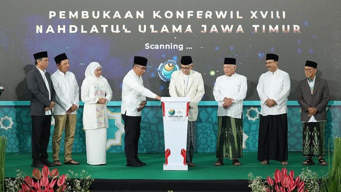 Pembukaan Konferwil ke-18 PWNU Jatim di Tebuireng, Jombang.