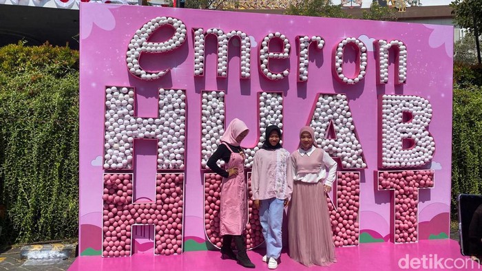 Peserta Emeron Hijab Hunt 2024 di Solo, Sabtu (3/8/2024).