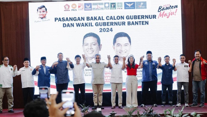 10 Partai ‘Koalisi Banten Maju’ Deklarasi Usung Andra Soni-Dimyati di Banten. (dok Istimewa)