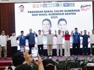 10 Partai Koalisi Banten Maju Deklarasi Usung Andra Soni-Dimyati di Banten