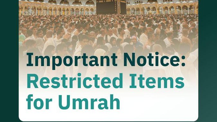 barang yang dilarang jemaah umrah