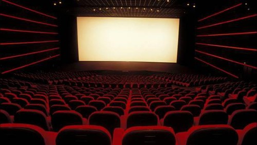 FRANCE - JUNE 12:  The GAUMONT room with Italian place and wide screen in Paris, France on June 12, 1992.  (Photo by Alain BENAINOUS/Gamma-Rapho via Getty Images)