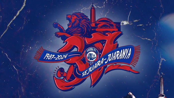 Jargon dan logo HUT ke-37 Arema FC