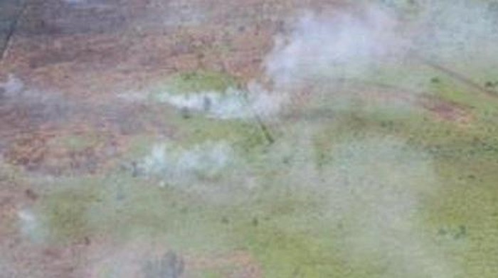 Kondisi karhutla di Muara Medak, Muba.