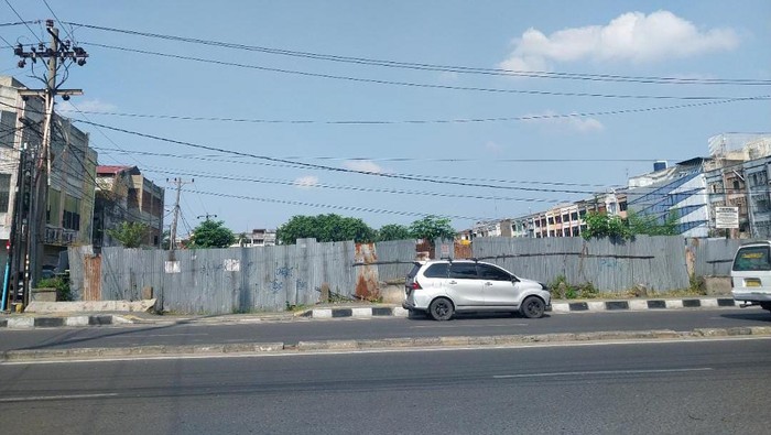 Lahan bekas Medan Plaza kini. (Kartika Sari/detikSumut)