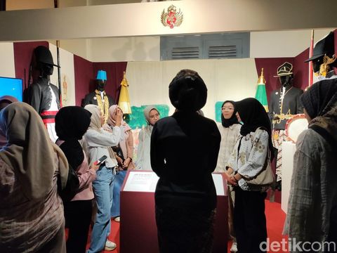 Suasana pameran Catur Sagatra 2024 di Museum Benteng Vredeburg, Kota Jogja, Sabtu (3/8/2024).