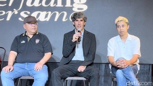 Peluncuran jersey anyar Bali United di Stadion Kapten I Wayan Dipta, Minggu (4/8/2024). (Ida Bagus Putu Mahendra/detikBali)