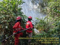 Patroli Udara Temukan Karhutla di Ogan Ilir, Personel Turun Lakukan Pemadaman