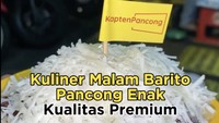 Kapten Pancong di Barito tidak perlu diragukan lagi kenikmatannya. Ada varian reguler hingga premium, seperti nutella. biscoff, sampai ovomaltine. Harganya mulai dari Rp 15 ribu per porsi. Foto : Instagram @reviewnyaiss