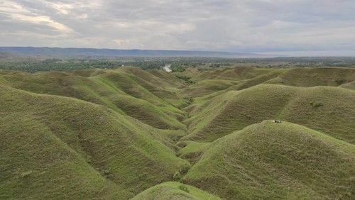 Bukit Tenau di Mauliru, Kambera, Kabupaten Sumba Timur, NTT. (Google Earth, Irvan Ogi)
