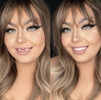 Sarah Andres yang dikenal dengan akun media sosialnya Lashes and Losing menampilkan transformasi wajahnya sebelum dan sesudah makeup atau sebaliknya. Foto: dok. Instagram @lashesandlosing