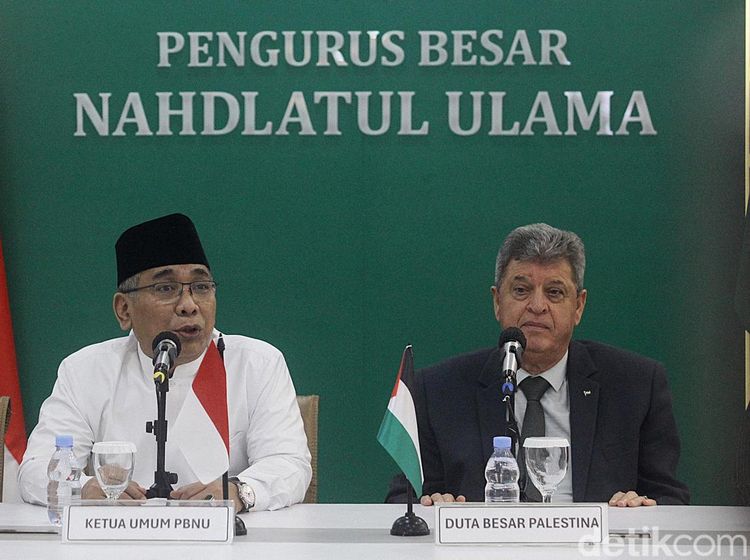 Gus Yahya Bertemu Dubes Palestina Bahas Kondisi Terkini Gaza
