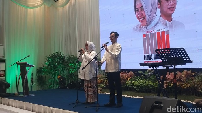 Indira-Ismail mengenalkan tagline INIMI menjelang Pilwalkot Makassar.