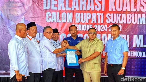 Iyos Somantri mendapatkan dukungan dari Partai Gerinda di Pilbup Sukabumi 2024.