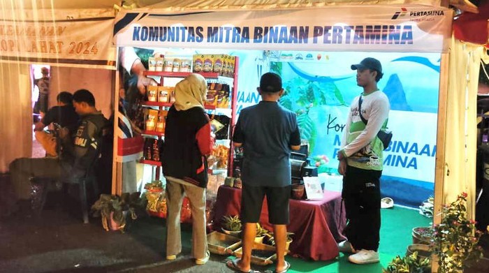 Komunitas mitra binaan Pertamina Sumbagsel dalam Festival Kopi Lahat 2024.