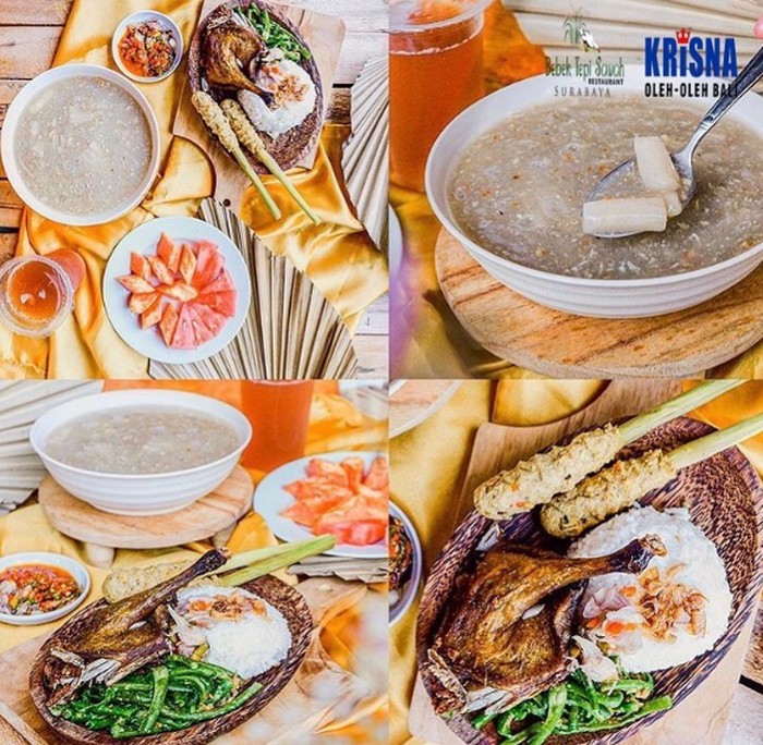Menu Bebek Tepi Sawah Surabaya.
