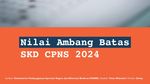 Infografis: Nilai Ambang Batas SKD CPNS 2024