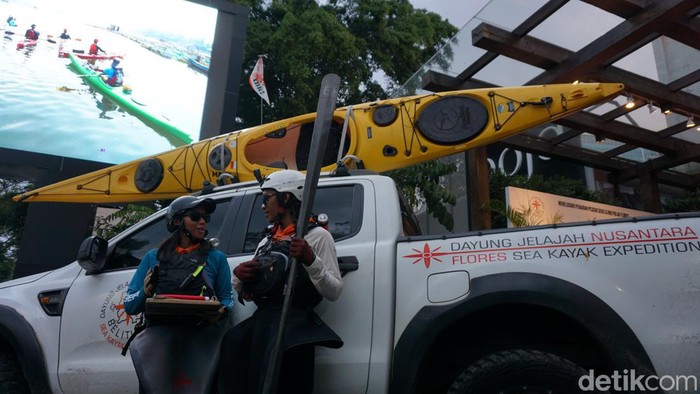Pelepasan tim Ekspedisi Kayak Nusantara Belitung