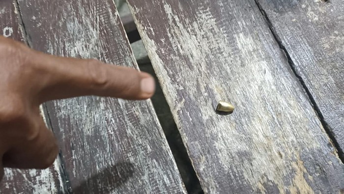 Peluru nyasar yang mengenai warga di Bandar Lampung