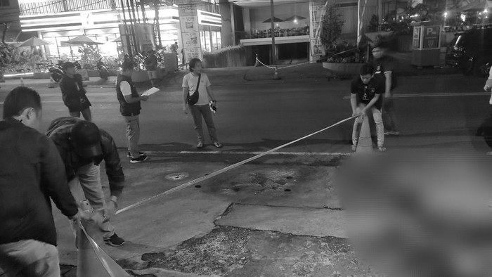 Polisi olah TKP pembunuhan Muslah di Lubuklinggau.