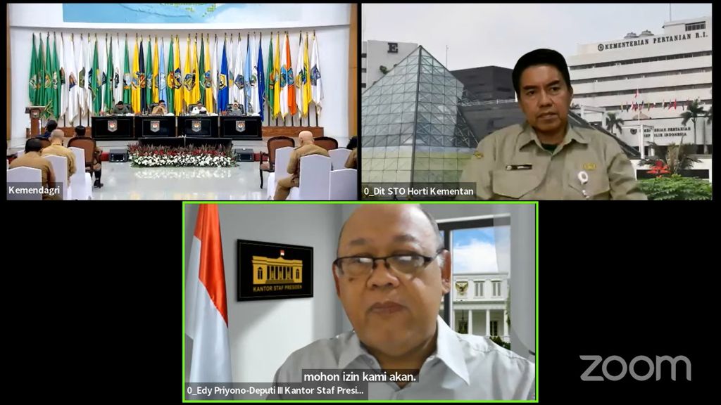 Rapat Koordinasi Pengendalian Inflasi Daerah Tahun 2024, Senin (5/8/2024). (Tangkapan Layar Youtube Kemendag RI)