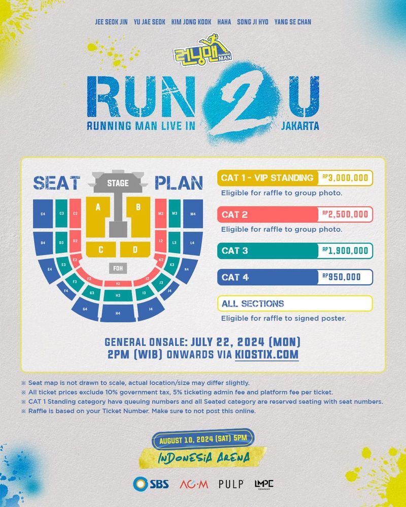 Running Man RUN 2 U LIVE in Jakarta