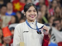Senyum Gregoria Saat Raih Medali Perunggu Olimpiade Paris 2024