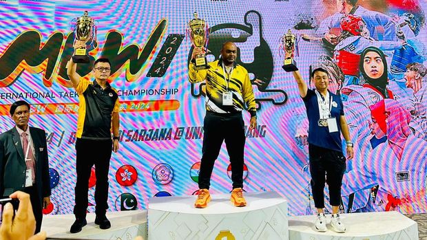 Tim Taekwondo Garbha Presisi Polri meraih medali di Kejuaraan Taekwondo Malaysia International Championship 2024