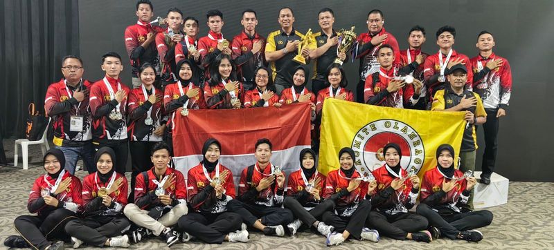 Tim Taekwondo Garbha Presisi Polri meraih medali di Kejuaraan Taekwondo Malaysia International Championship 2024