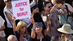 Warga Lebanon Mengenang 4 Tahun Tragedi Ledakan Beirut
